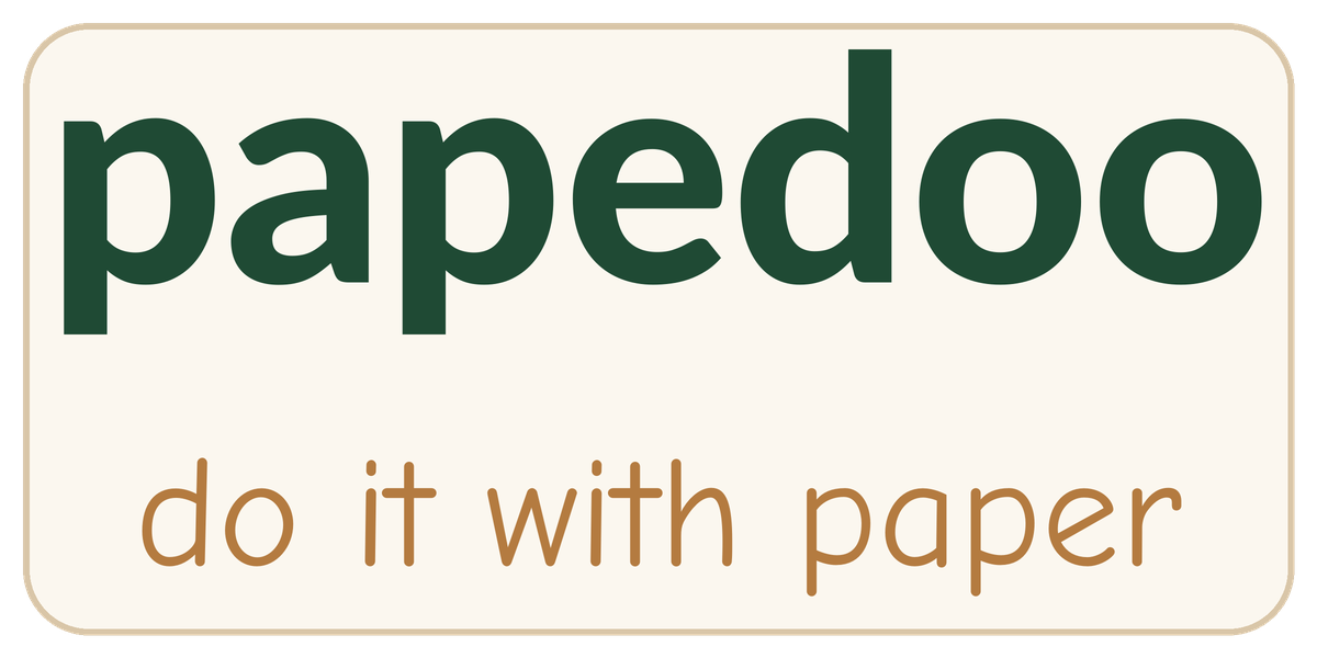 Papedoo – Do it with paper Logo