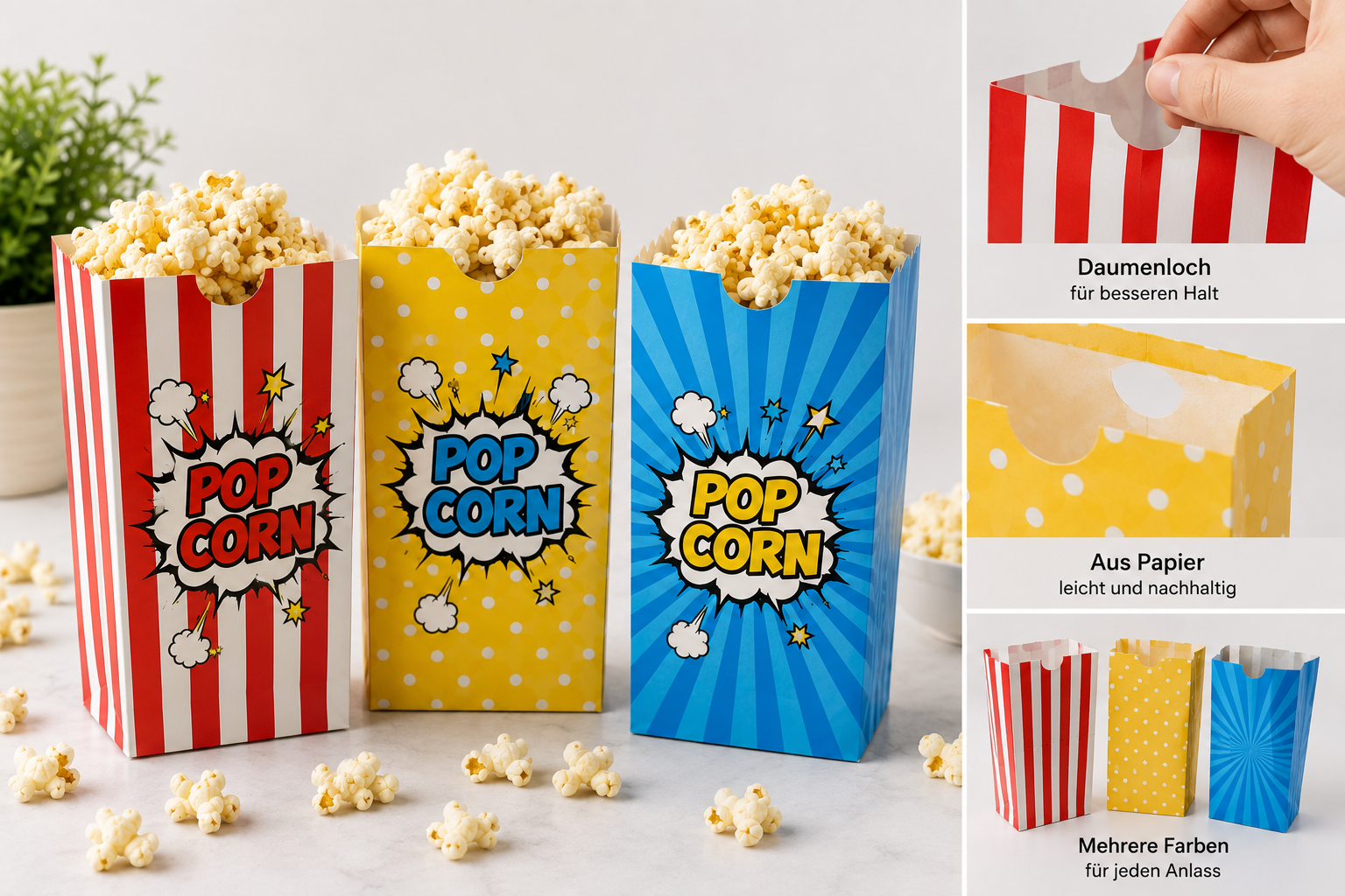 Flexodruck Popcorn-Tüten