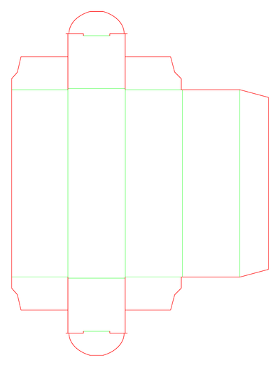 Faltschachtel 26 × 26 × 85 mm
